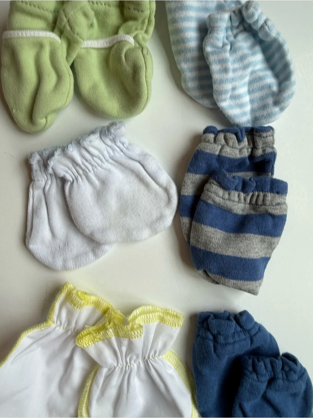 Baby Boy No Scratch Mittens Set set of 6